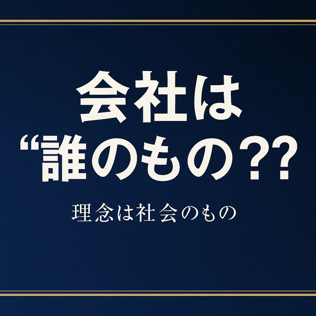 会社は“誰のもの”？